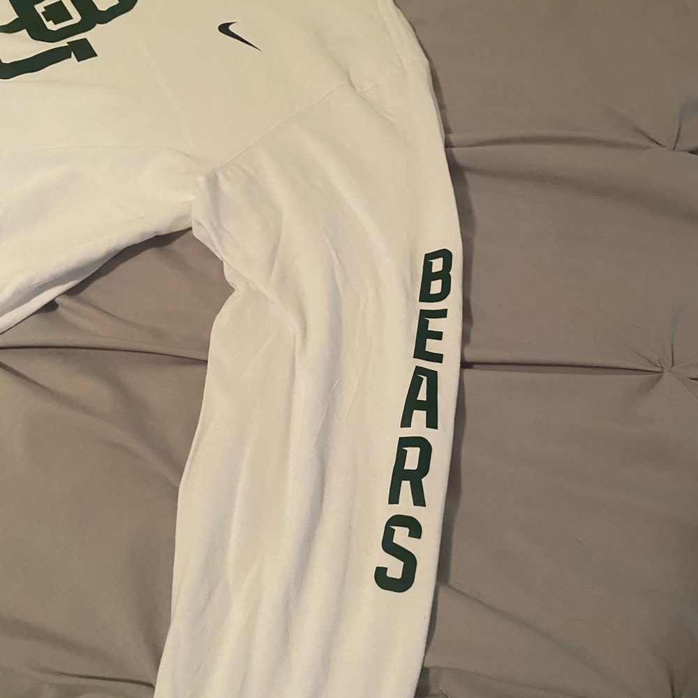 Baylor University Men’s Nike White Long Sleeve T-shirt - Picture 3 of 6